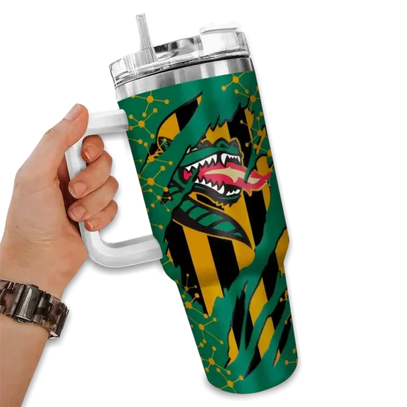 custom uab blazers claw cut green black curved tumbler fashion forward.webp