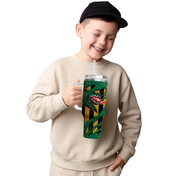 custom uab blazers claw cut green black curved tumbler latest model.webp