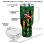 custom uab blazers claw cut green black curved tumbler best selling.webp