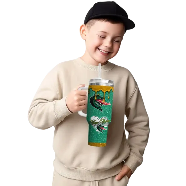 custom uab blazers heart helmet motif green curved tumbler latest model.webp