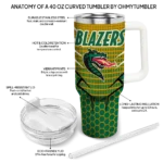 custom uab blazers hex texture green curved tumbler best selling.webp