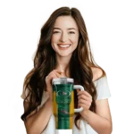 custom uab blazers hexagon armor green curved tumbler best selling.webp