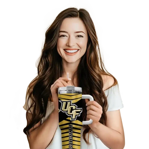 custom ucf knights chevron layers gold curved tumbler premium grade.webp