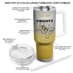 custom ucf knights gradient dots gold curved tumbler best selling.webp