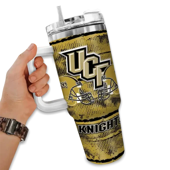 custom ucf knights honey streaks gold curved tumbler fashion forward.webp