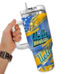 custom ucla bruins abstract paths blue curved tumbler best selling.webp