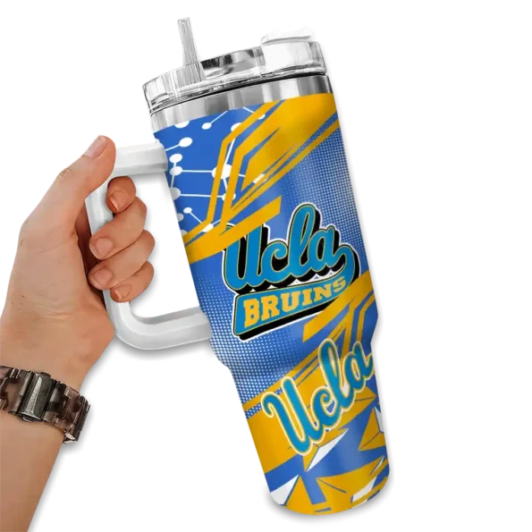 custom ucla bruins abstract paths blue curved tumbler fashion forward.webp