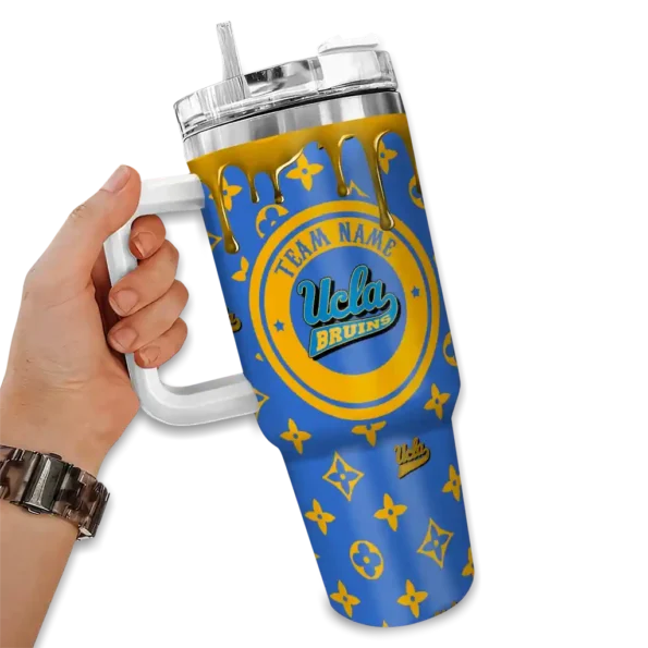 custom ucla bruins bullseye drips blue curved tumbler fashion forward.webp