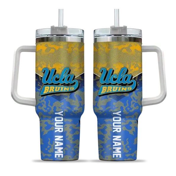 custom ucla bruins chevron stripe blue curved tumbler best selling.webp
