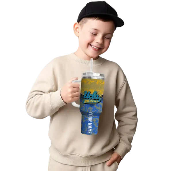 custom ucla bruins chevron stripe blue curved tumbler latest model.webp
