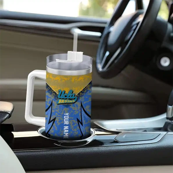 custom ucla bruins chevron stripe blue curved tumbler trendy.webp