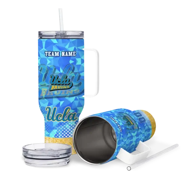 custom ucla bruins geometric prism blue curved tumbler high quality.webp