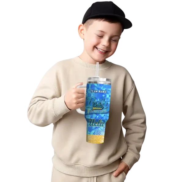 custom ucla bruins geometric prism blue curved tumbler latest model.webp
