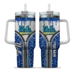 custom ucla bruins leopard zipper blue curved tumbler best selling.webp