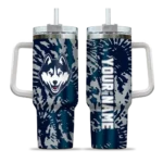 custom uconn huskies burst swirl blue curved tumbler best selling.webp