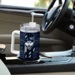 custom uconn huskies claw cut blue black curved tumbler best selling.webp