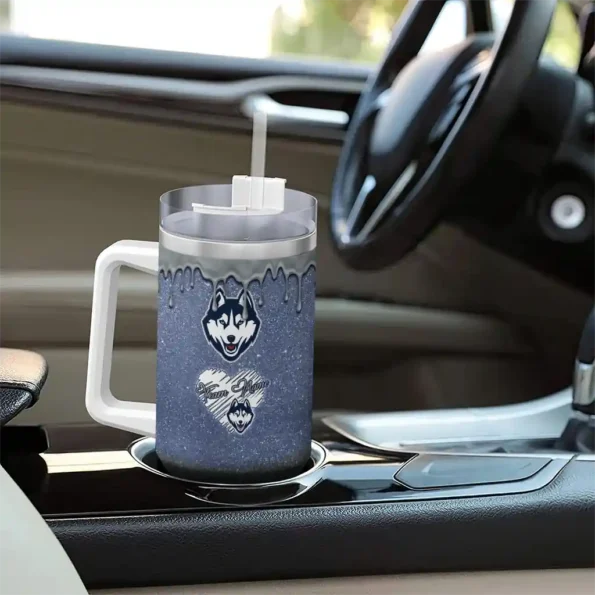 custom uconn huskies heart helmet motif blue curved tumbler trendy.webp