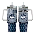 custom uconn huskies hex texture blue curved tumbler best selling.webp