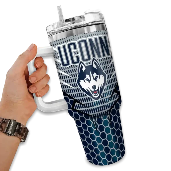 custom uconn huskies hex texture blue curved tumbler fashion forward.webp