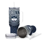 custom uconn huskies hex texture blue curved tumbler best selling.webp