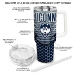 custom uconn huskies hex texture blue curved tumbler best selling.webp