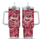 custom umass minutemen bold diamonds red curved tumbler best selling.webp