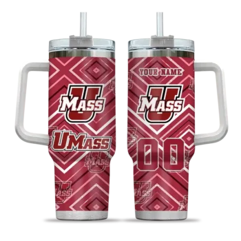 custom umass minutemen bold diamonds red curved tumbler best selling.webp