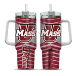 custom umass minutemen chevron layers red curved tumbler best selling.webp