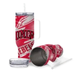 custom unlv rebels abstract paths red curved tumbler best selling.webp