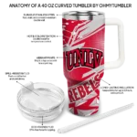 custom unlv rebels abstract paths red curved tumbler best selling.webp