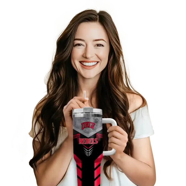 custom unlv rebels arrow armor red black curved tumbler premium grade.webp