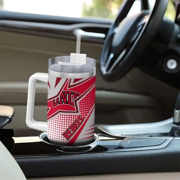 custom unlv rebels arrow burst red curved tumbler trendy.webp