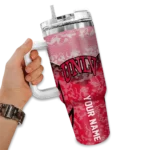 custom unlv rebels chevron stripe red curved tumbler best selling.webp