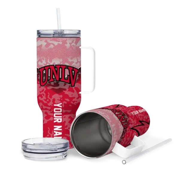 custom unlv rebels chevron stripe red curved tumbler high quality.webp