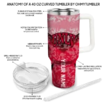 custom unlv rebels chevron stripe red curved tumbler best selling.webp