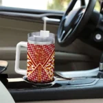 custom usc trojans chevron angle red curved tumbler best selling.webp