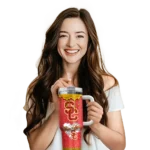 custom usc trojans heart helmet motif red curved tumbler best selling.webp
