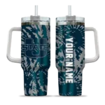 custom utah state aggies burst swirl navy curved tumbler best selling.webp