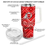 custom utah utes bold diamonds red curved tumbler best selling.webp