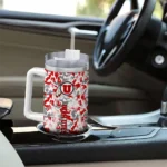 custom utah utes camo mashup red white curved tumbler best selling.webp
