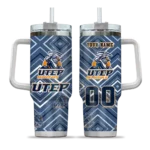 custom utep miners bold diamonds blue curved tumbler best selling.webp