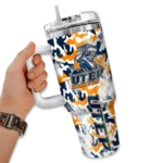 custom utep miners camo mashup blue white curved tumbler best selling.webp