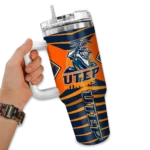 custom utep miners chevron layers blue curved tumbler best selling.webp
