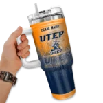 custom utep miners gradient dots blue curved tumbler best selling.webp