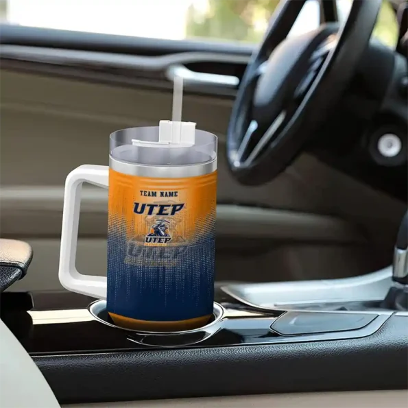 custom utep miners gradient dots blue curved tumbler trendy.webp