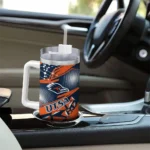 custom utsa roadrunners abstract paths orange curved tumbler best selling.webp