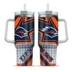 custom utsa roadrunners arrow burst orange curved tumbler best selling.webp