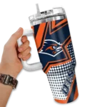 custom utsa roadrunners arrow burst orange curved tumbler best selling.webp