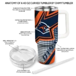 custom utsa roadrunners arrow burst orange curved tumbler best selling.webp