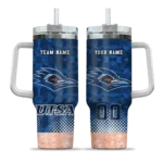 custom utsa roadrunners geometric prism orange curved tumbler best selling.webp